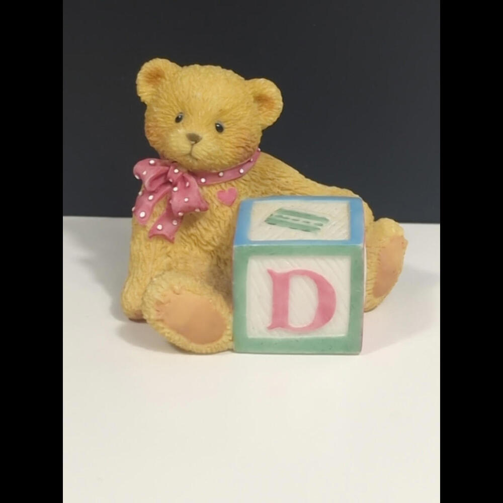 Cherished Teddies, Enesco, Bear with ABC's Block D 158488D MINT Condition